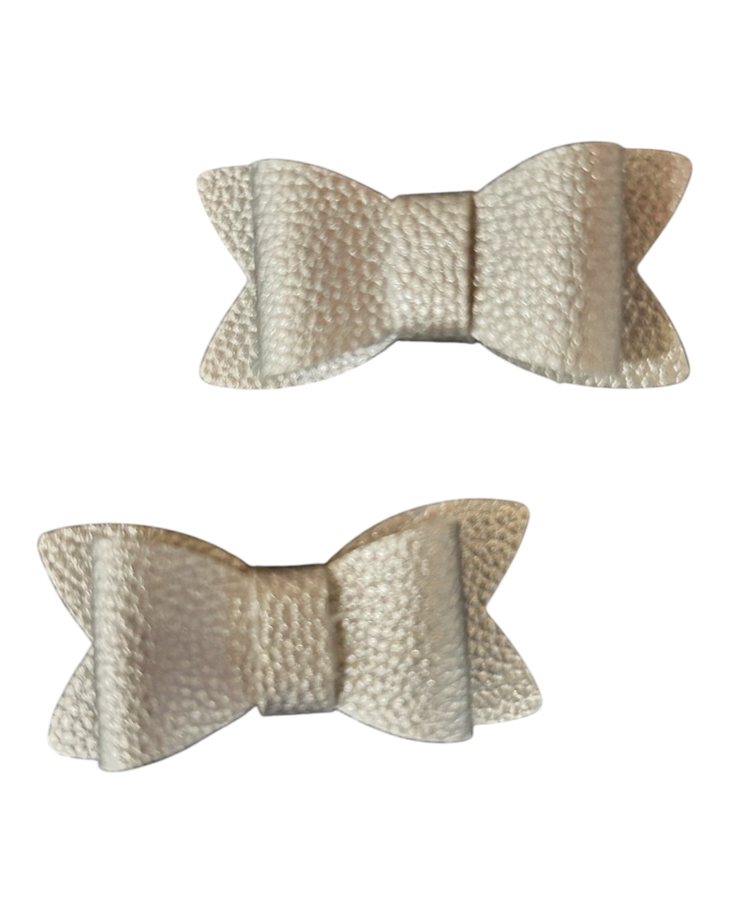 Faux Leather Bow Set