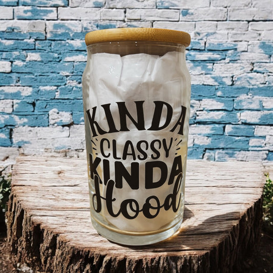 16oz. Glass Can Tumbler